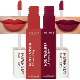 PERPAA Women Set Of 2  Waterproof Liquid Matte Power Stay Lipstick (Upto12 Hrs Stay) 100ml-image-25