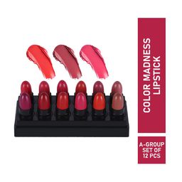 MATTLOOK Pack of 12 Super Mini Lipstick Multicolor-A-19
