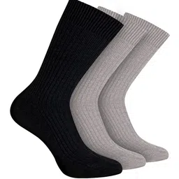footprints FOOTPRINT Men 3 Pairs Anti Odour Organic Cotton Calf-Length Ribbed Bamboo Formal Socks-picture-14