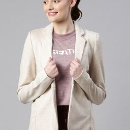 Enamor A903 Dry Fit Stretch Cotton Single-Breasted Sporty Blazer for Women-image-2