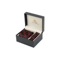Alvaro Castagnino Men Black & Maroon Paisley Digital Printed Accessory Gift Set-image-17
