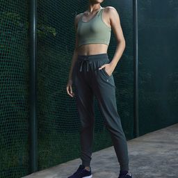 HRX by Hrithik Roshan Women Navy Blue Swedish Pop Solid Joggers-image-59
