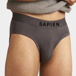 Man Matters Grey Solid Brief with Anti Microbial and Micro Modal Finish-image-83