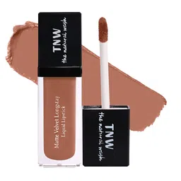 TNW the natural wash Matte Velvet Longstay Smudge-Proof Liquid Lipstick 5ml - Nutty Nude-12