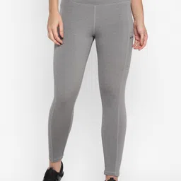 OFF LIMITS Women Grey Melange Solid Tights-image-24