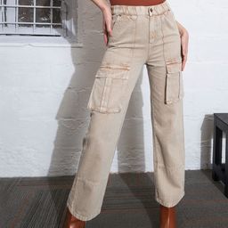 SASSAFRAS Women Straight Fit High-Rise Clean Look Acid Wash Pure Cotton Jeans-image-97