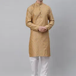 NEUDIS Men Ethnic Motifs Zari Kurta with Churidar-image-86