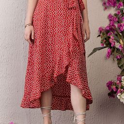 Berrylush Women Printed Wrap Skirts-image-90