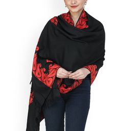 Exotic India Paisley Embroidered Shawl-image-83