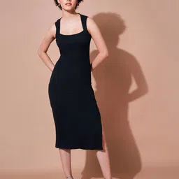 SASSAFRAS BASICS Sheath Midi Dress-image-96