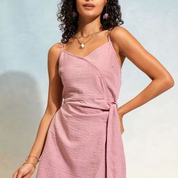 ESPYR By Tokyo Talkies Shoulder Straps Wrap Dress-image-55