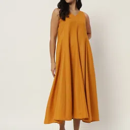 9rasa Cotton Panelled A-Line Midi Dress-picture-21