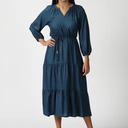 Saffron Threads Tiered Boho Midi Dress-image-17