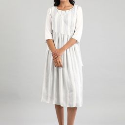 AURELIA White A-Line Midi Dress-image-39