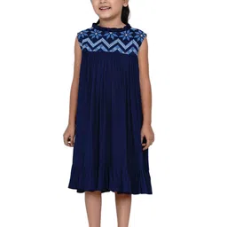 Bitiya by Bhama Girls Embroidered A-Line Midi Dress-image-21