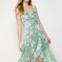 Trendyol Floral Print Fit & Flare Midi Dress-image-32