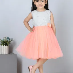 Toy Balloon kids Girls Sleeveless Net Fit &Flare Dress-56