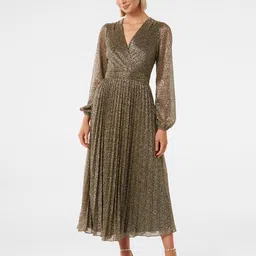 Forever New Floral Embellished A Line Midi Dress-image-49