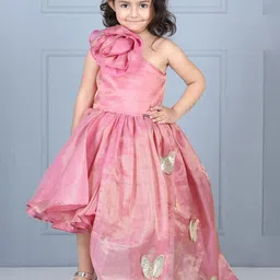 THE LITTLE CELEBS Organic Cotton A-Line Midi Dress-picture-45