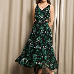 RARE Printed Fit & Flare Midi Dress-image-40
