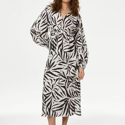 Marks & Spencer Animal Print empire Midi Dress-picture-43