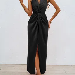 JC Mode V-Neck Maxi Dress-image-80