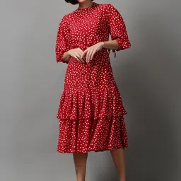 SHOWOFF Layered Chiffon Shirt Midi Dress-picture-37