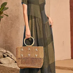 StyleCast Brow Printed Gathered Midi A-Line Dress-32