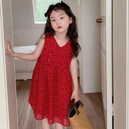 LULU & SKY Polka Dot Print A-Line Midi Dress-image-36