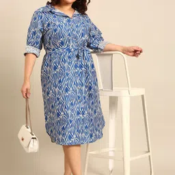 The Pink Moon Print A-Line Midi Dress-picture-29