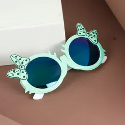 PASSION PETALS Unisex Kids Blue Lens & Green Cateye Sunglasses with UV Protected Lens-image-85