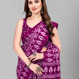 RATAN Ethnic Motifs Pure Cotton Saree-image-36