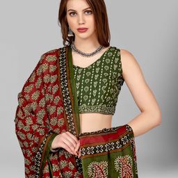 RATAN Batik Pure Cotton Saree-image-49