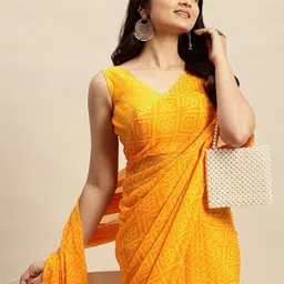 RATAN Printed Bandhani Saree-image-85