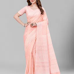 RATAN Floral Printed Pure Cotton Saree-picture-31