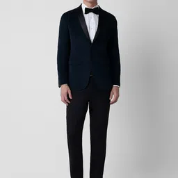 Peter England Elite Slim-Fit Single-Breasted Two-Piece Suit-56