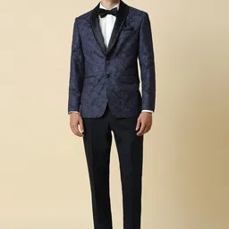 Allen Solly Printed Slim-Fit Two Piece Party Suit-picture-49