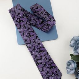 Alvaro Castagnino Men Printed Silk Skinny Tie-picture-0