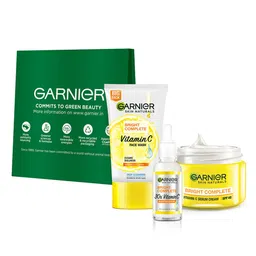 Garnier Bright Complete Vitamin C Face Wash 150g + Serum 30ml + SPF 40 Serum Cream 45g-54