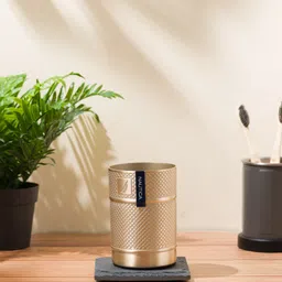 Nautica Gold-Toned Textured Stainless Steel Bath Accessories-57