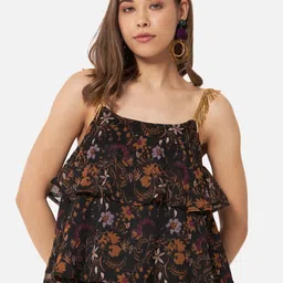 ALL WAYS YOU Floral Printed Layered A-Line Top-picture-14
