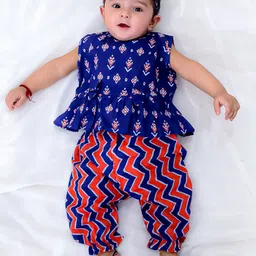 BownBee Infants Printed Top With Dhoti Pants-picture-47