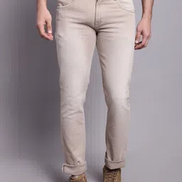 Cantabil Men Comfort Mid-Rise Clean Look Stretchable Jeans-image-93