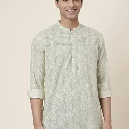 Fabindia Ethnic Motifs Printed Cotton Kurta-image-34