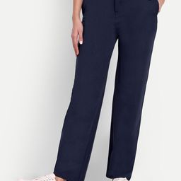 BROADSTAR Women Relaxed Straight Leg Straight Fit High-Rise Easy Wash Trousers-picture-33