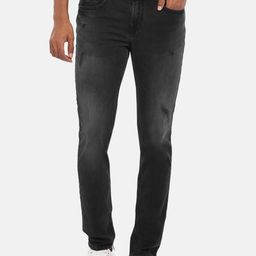 SF JEANS by Pantaloons Men Grey Skinny Fit Mildly Distressed Light Fade Jeans-image-110