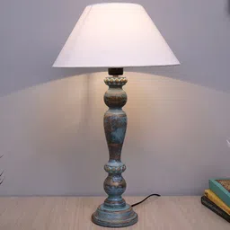 Homesake White Handcrafted Table Lamp with Shade-8