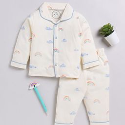 Clt.s Kids Graphic Printed Pure Cotton Night suit-image-91