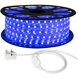 SPARK WORLD Blue Rice Shape Rope String Lights-12