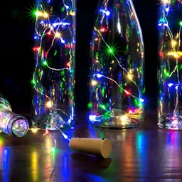 SPARK WORLD Red & Green Rice Shaped Bulb String Lights-14